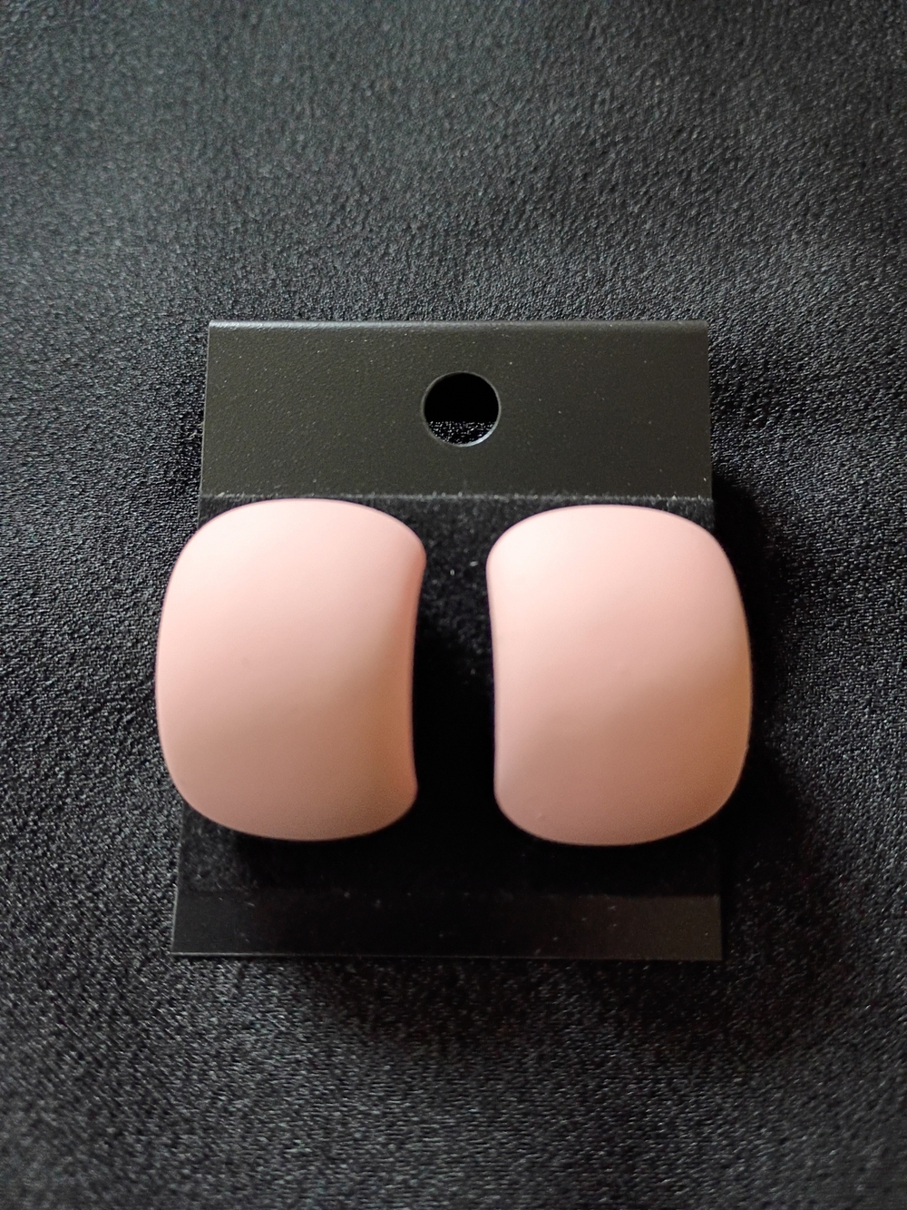 Fashion Jewelry Pink Minimalist Smooth Dangle Earrings